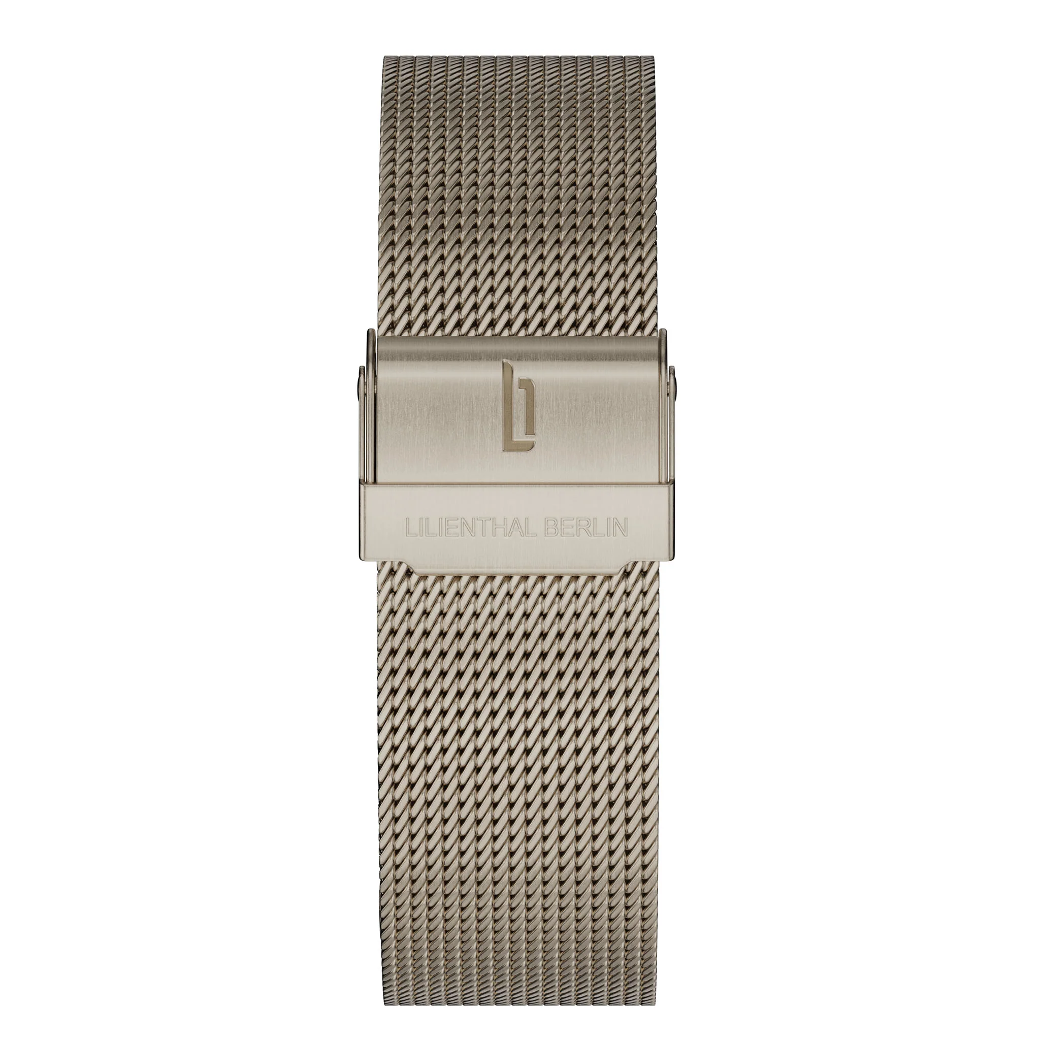 Mesh Strap – Beige Gold Brushed