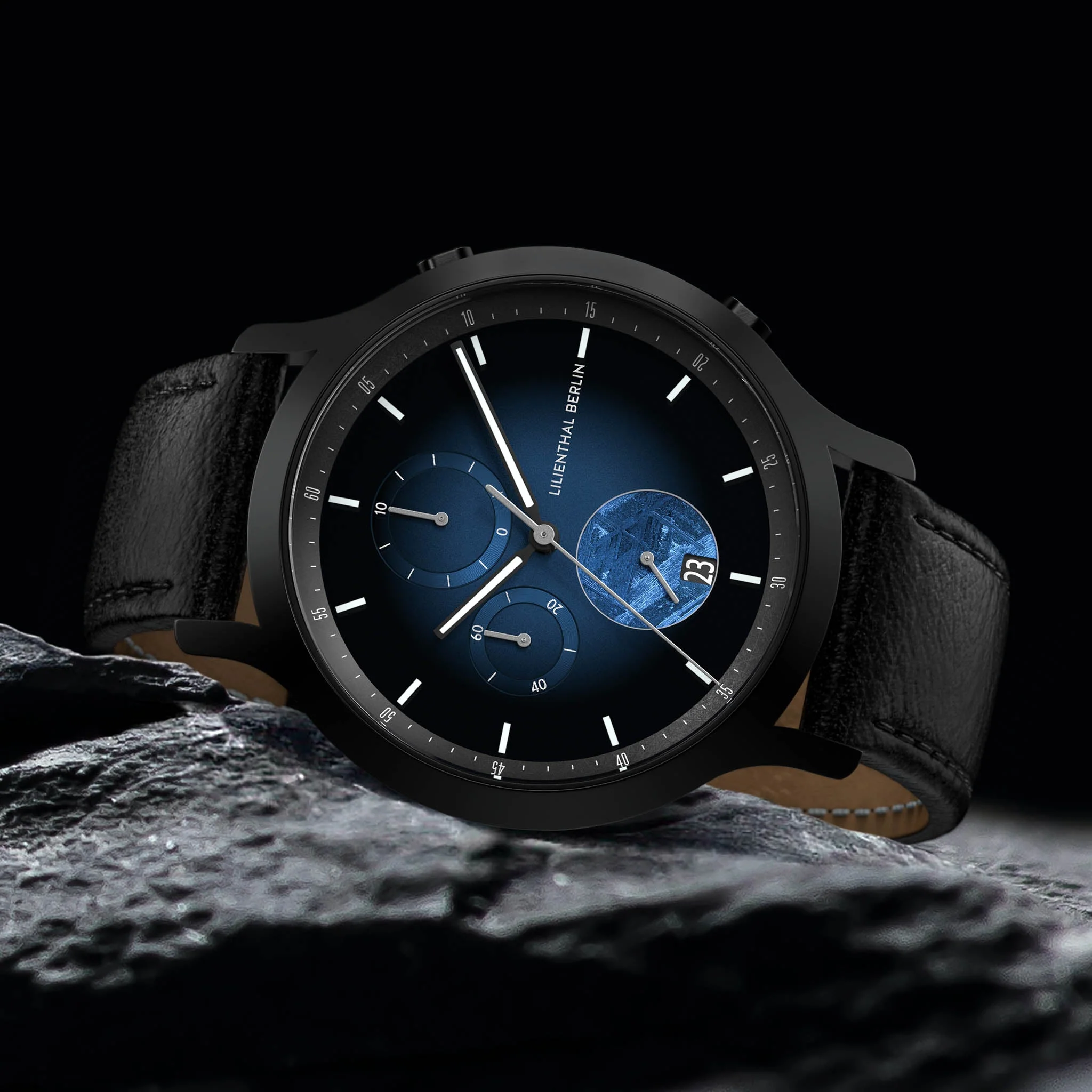 Chronograph Meteorite – Blue Flare - Image 3