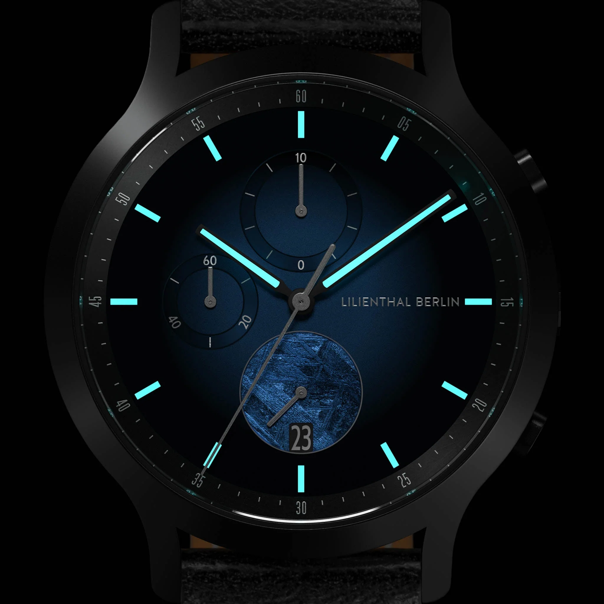 Chronograph Meteorite – Blue Flare - Image 6