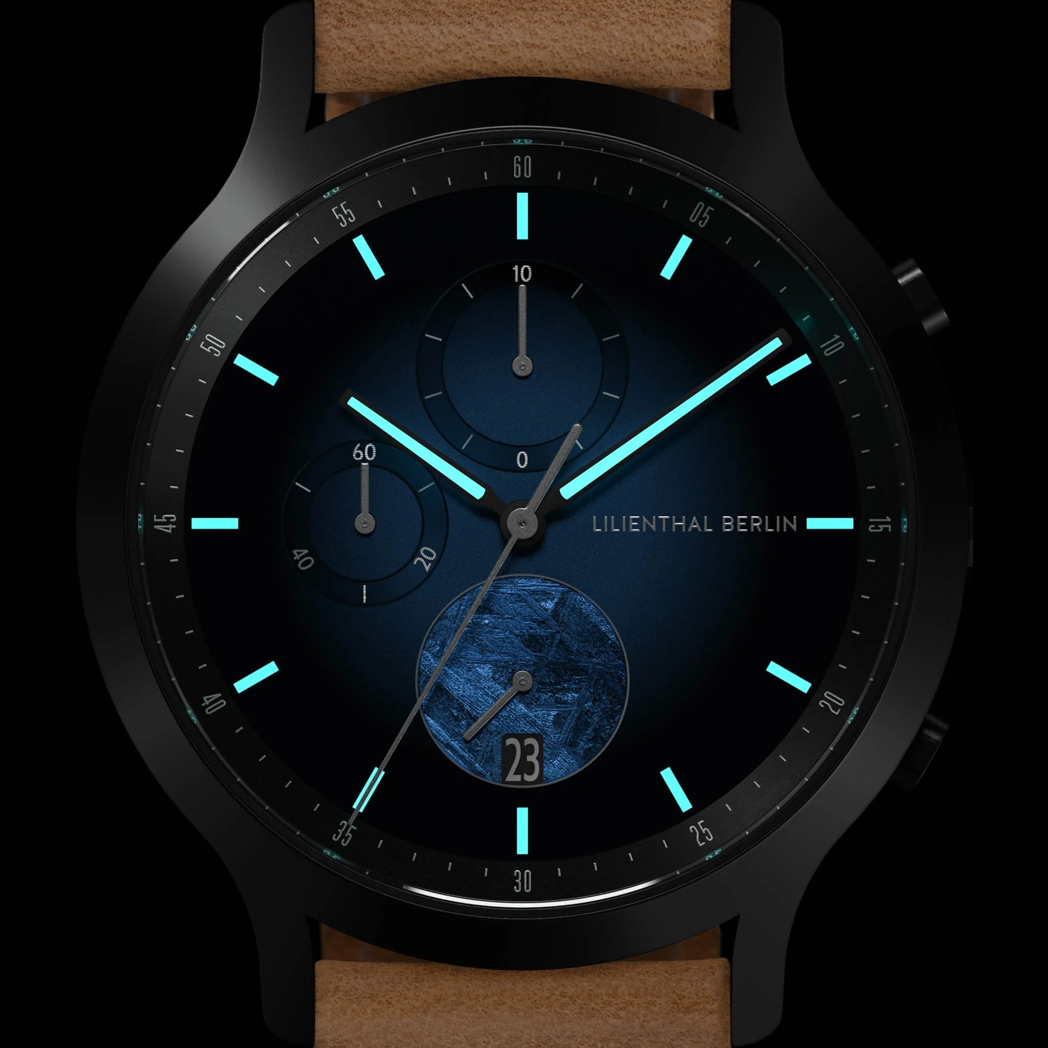 Chronograph Meteorite – Blue Flare - Image 6
