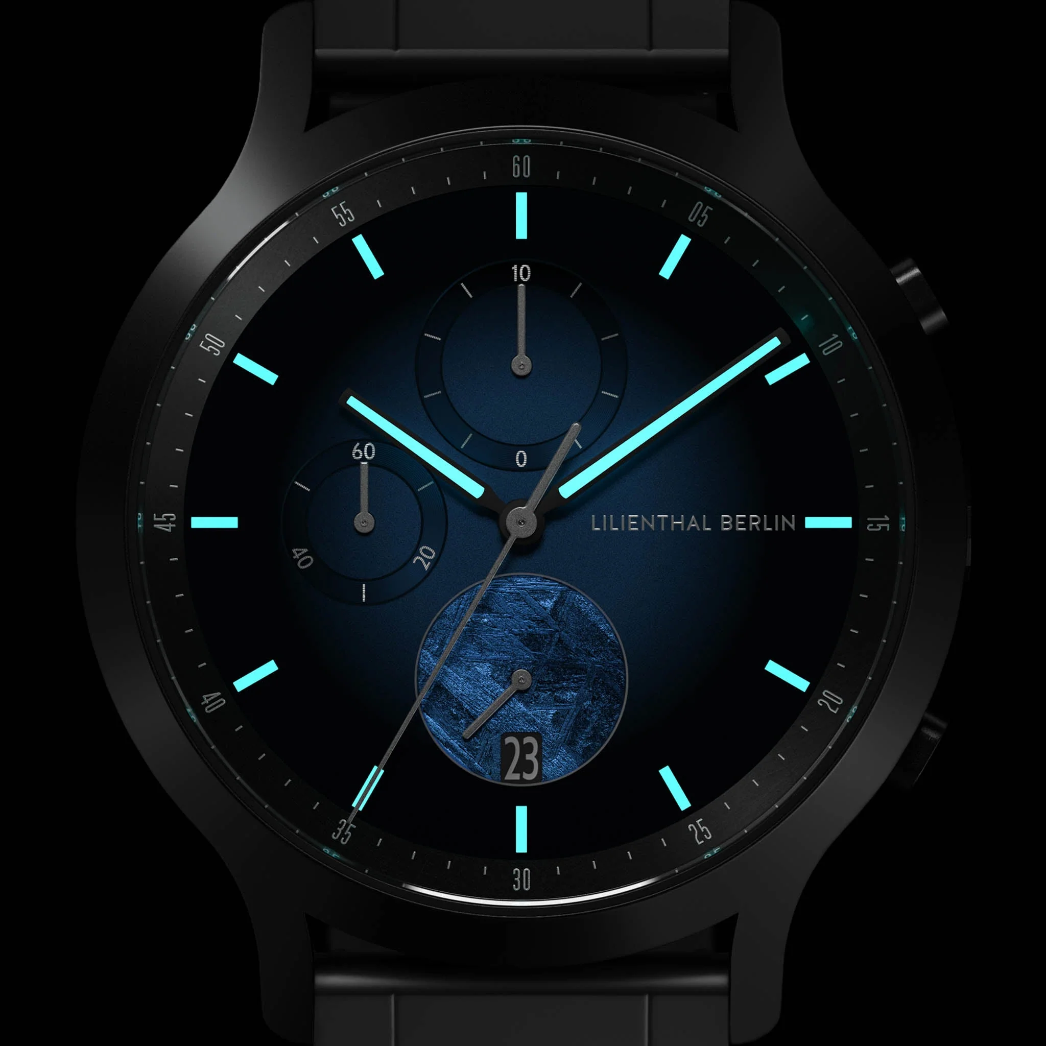Chronograph Meteorite – Blue Flare - Image 6