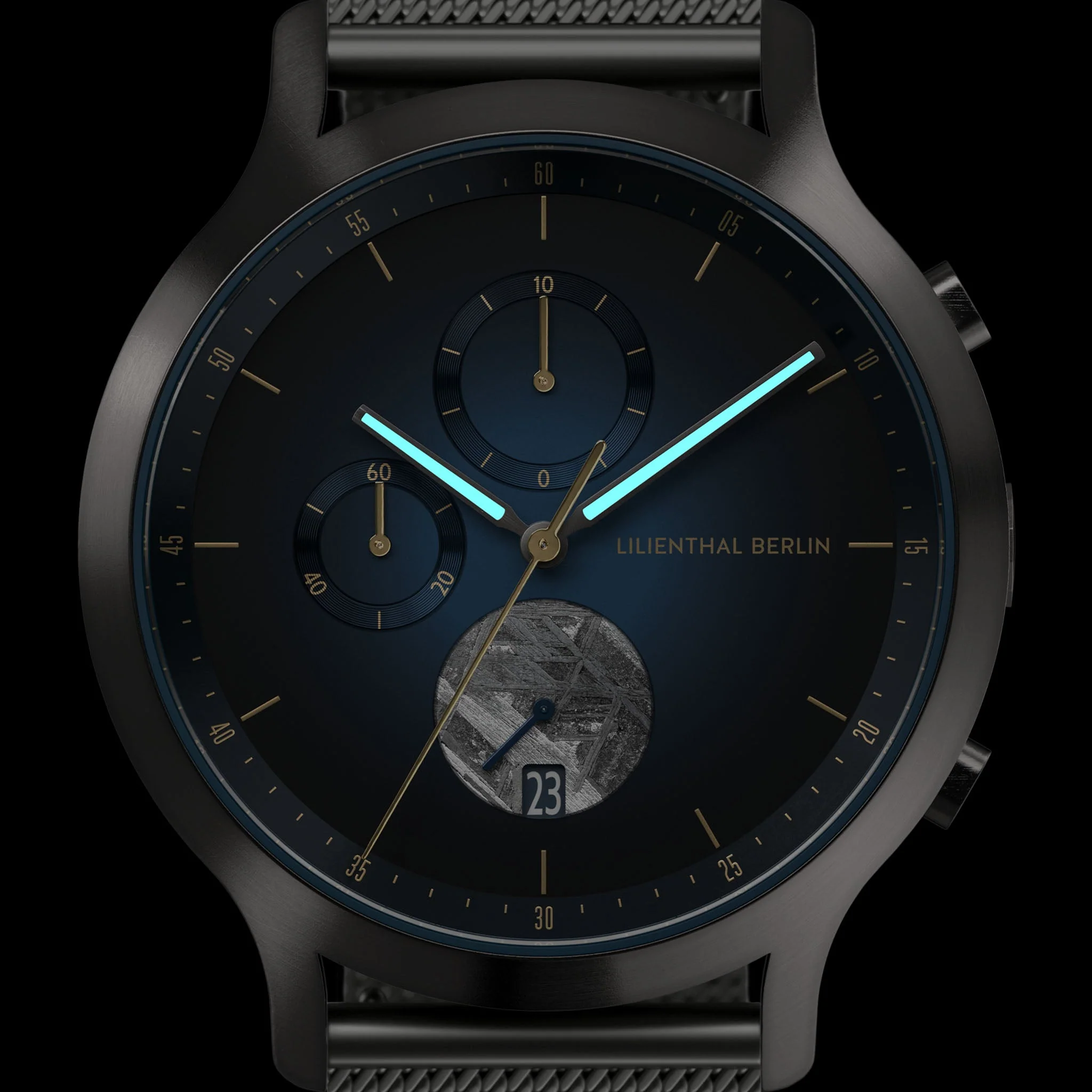 Chronograph Meteorite – Midnight Gold - Image 6