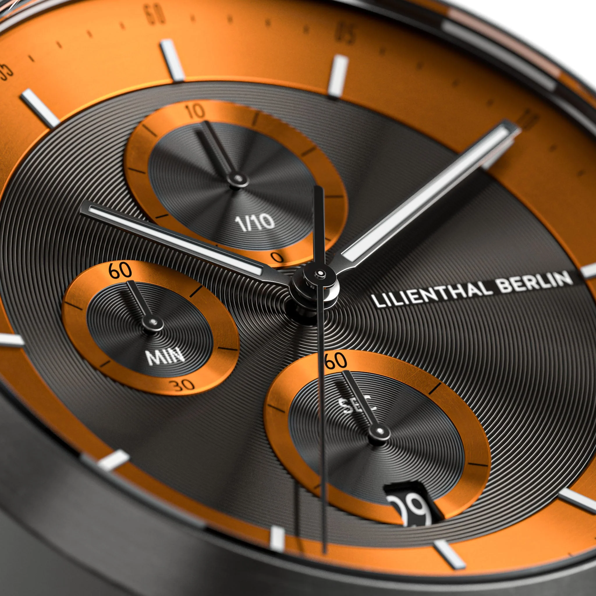 Chronograph LP – Dark Silver Orange - Image 3