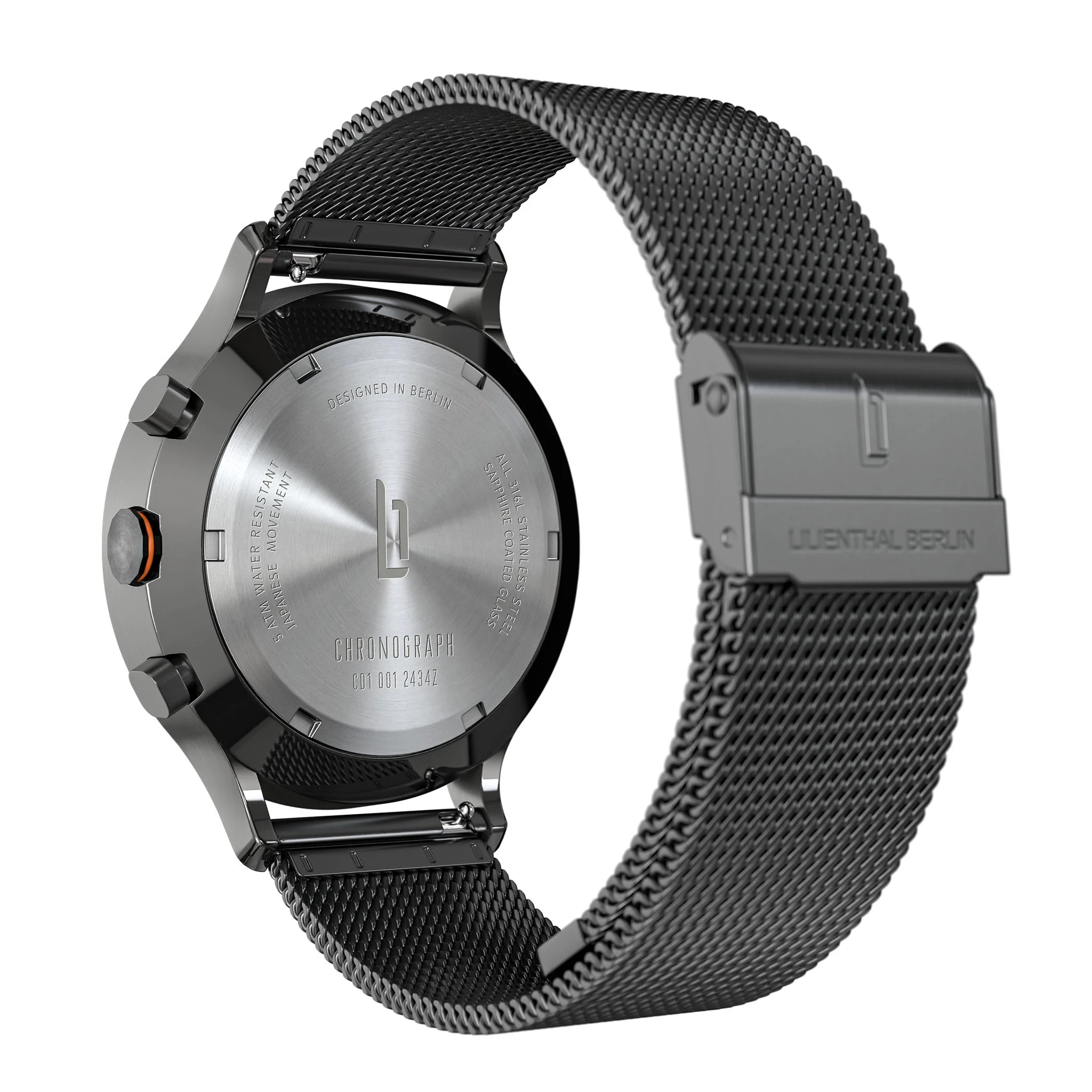 Chronograph LP – Dark Silver Orange - Image 4