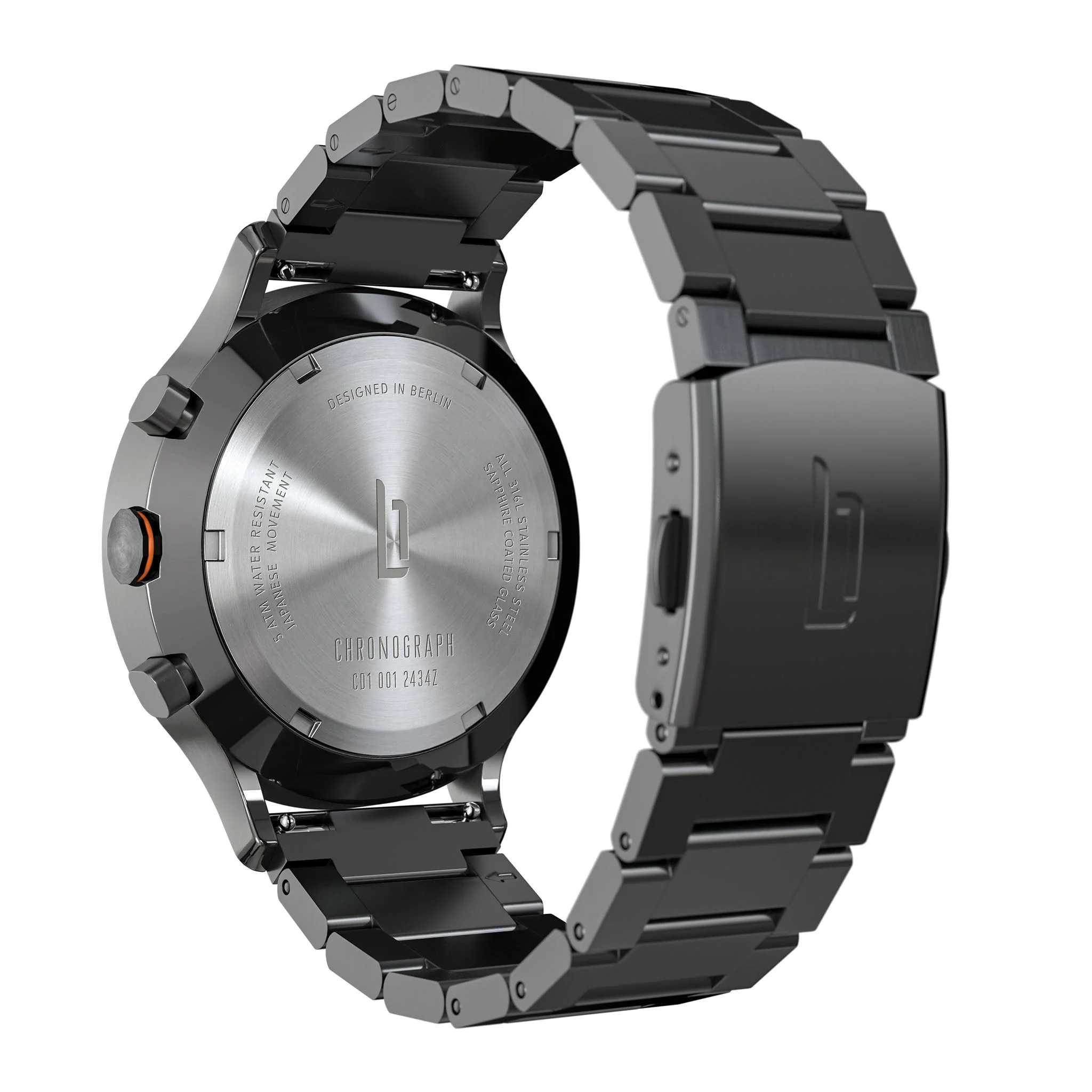 Chronograph LP – Dark Silver Orange - Image 5