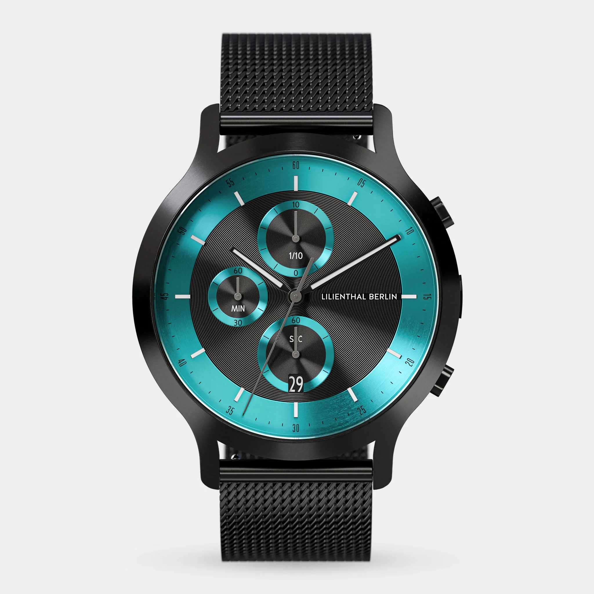 Chronograph LP – Black Cyan