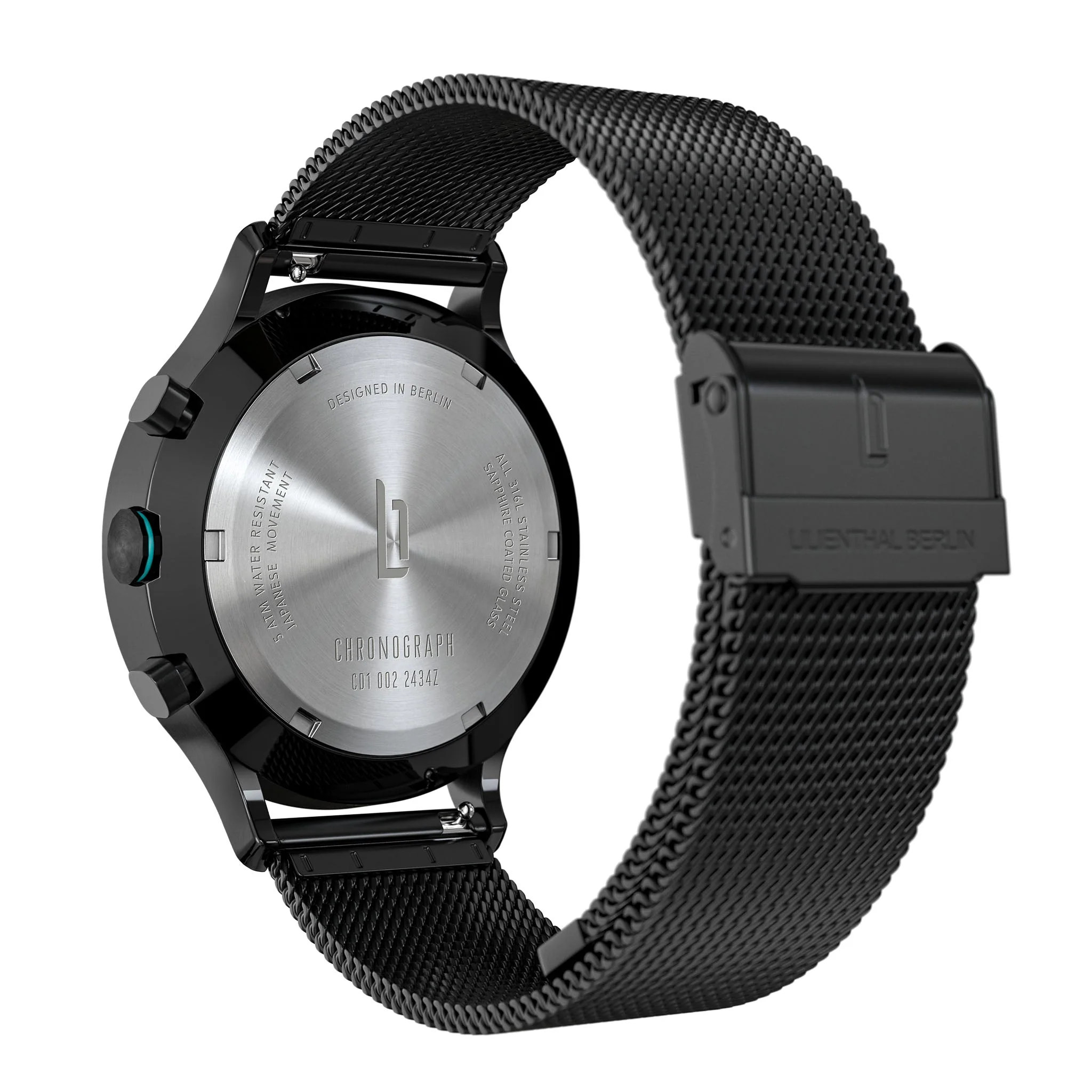 Chronograph LP – Black Cyan - Image 4