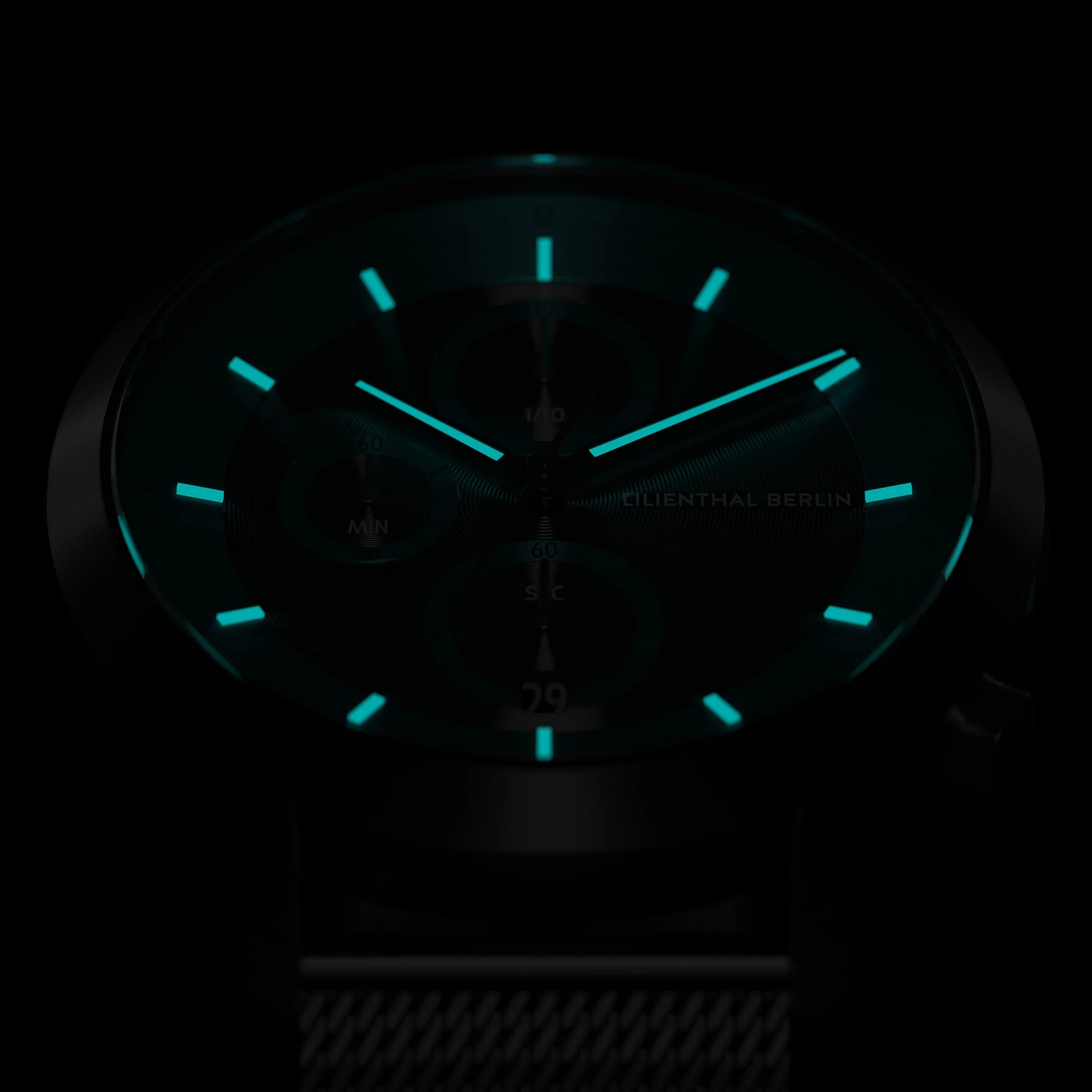 Chronograph LP – Black Cyan - Image 5