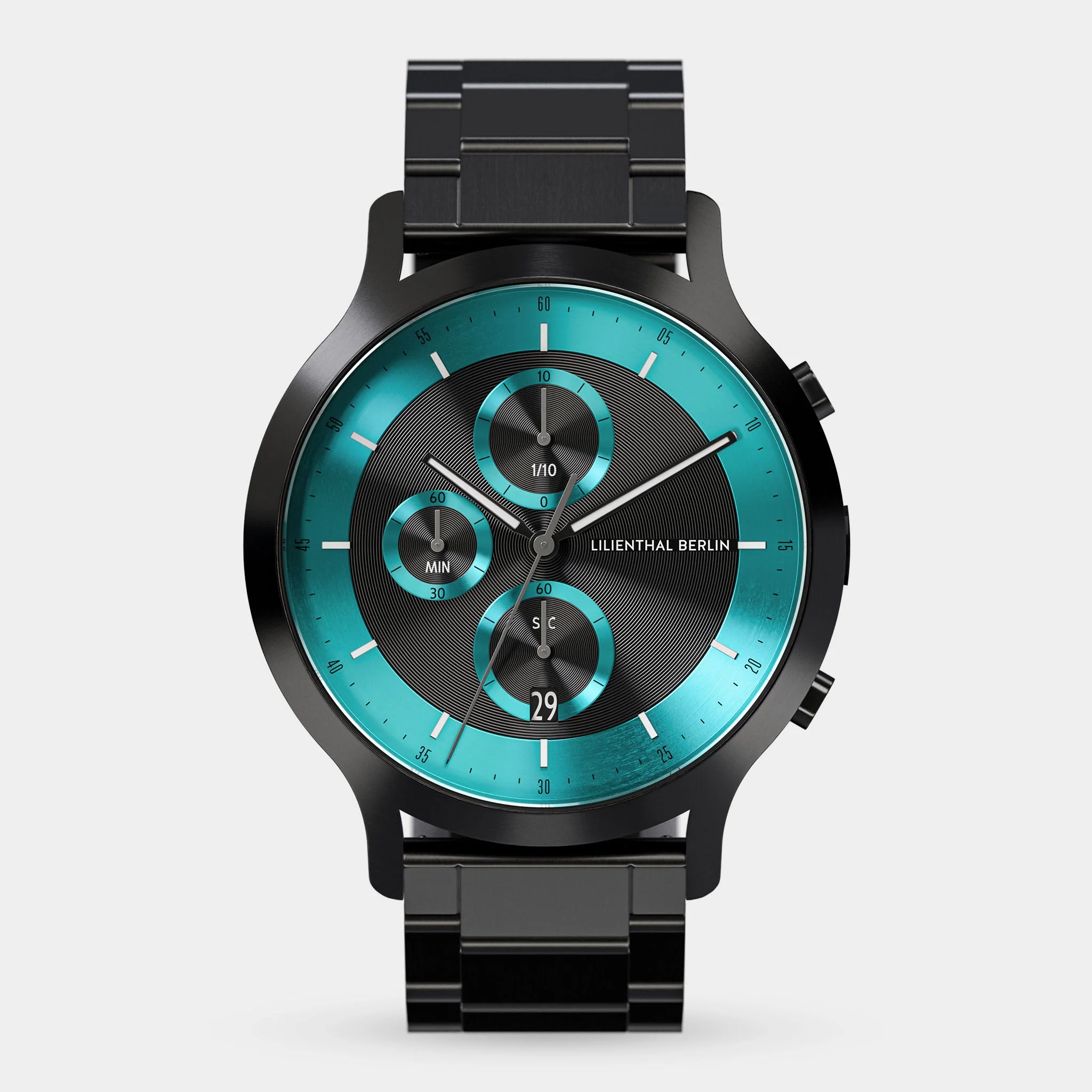 Chronograph LP – Black Cyan