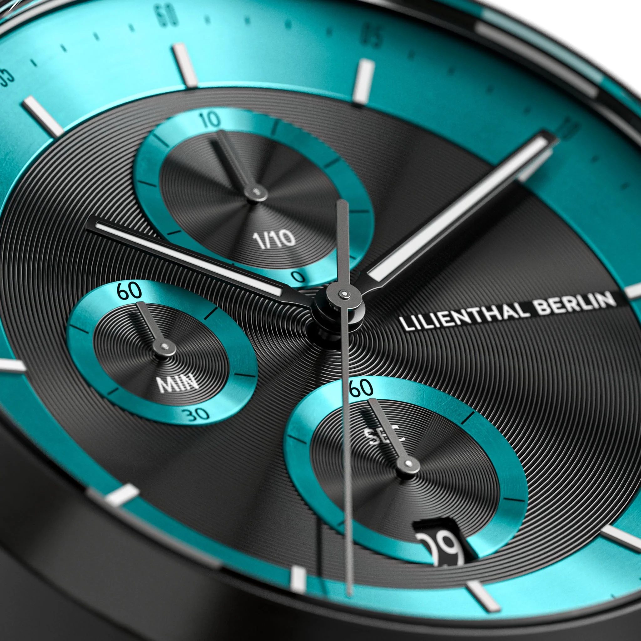 Chronograph LP – Black Cyan - Image 3