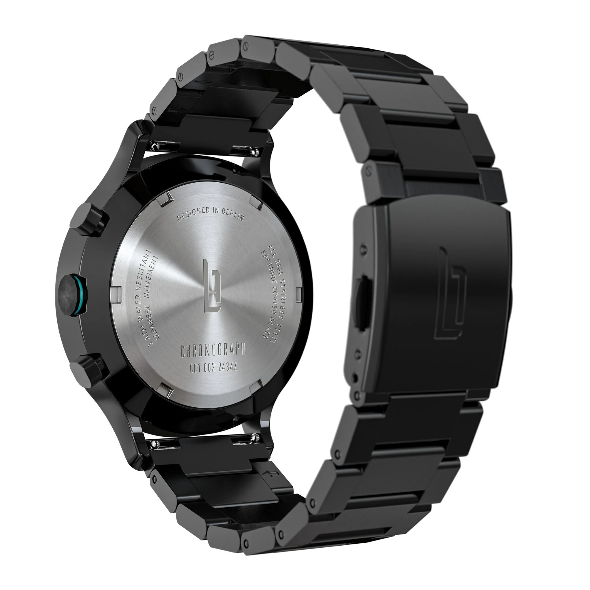 Chronograph LP – Black Cyan - Image 4