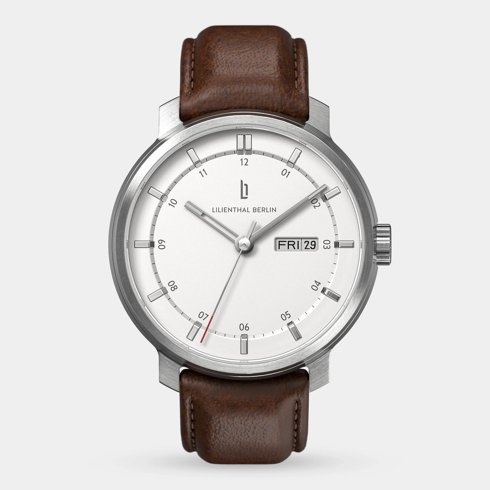 Neolux Day Date – Silver White