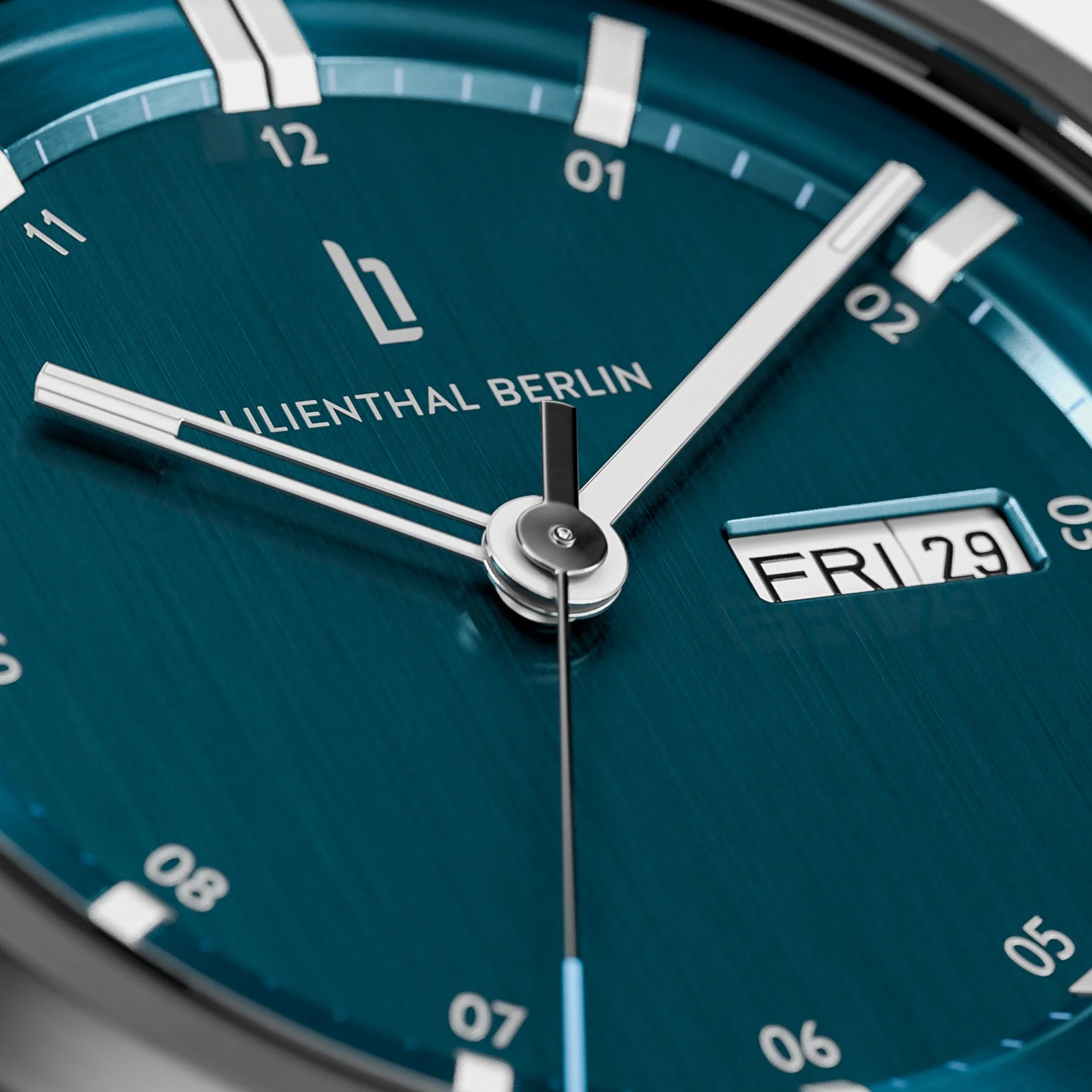 Neolux Day Date – Dark Silver Blue - Image 4