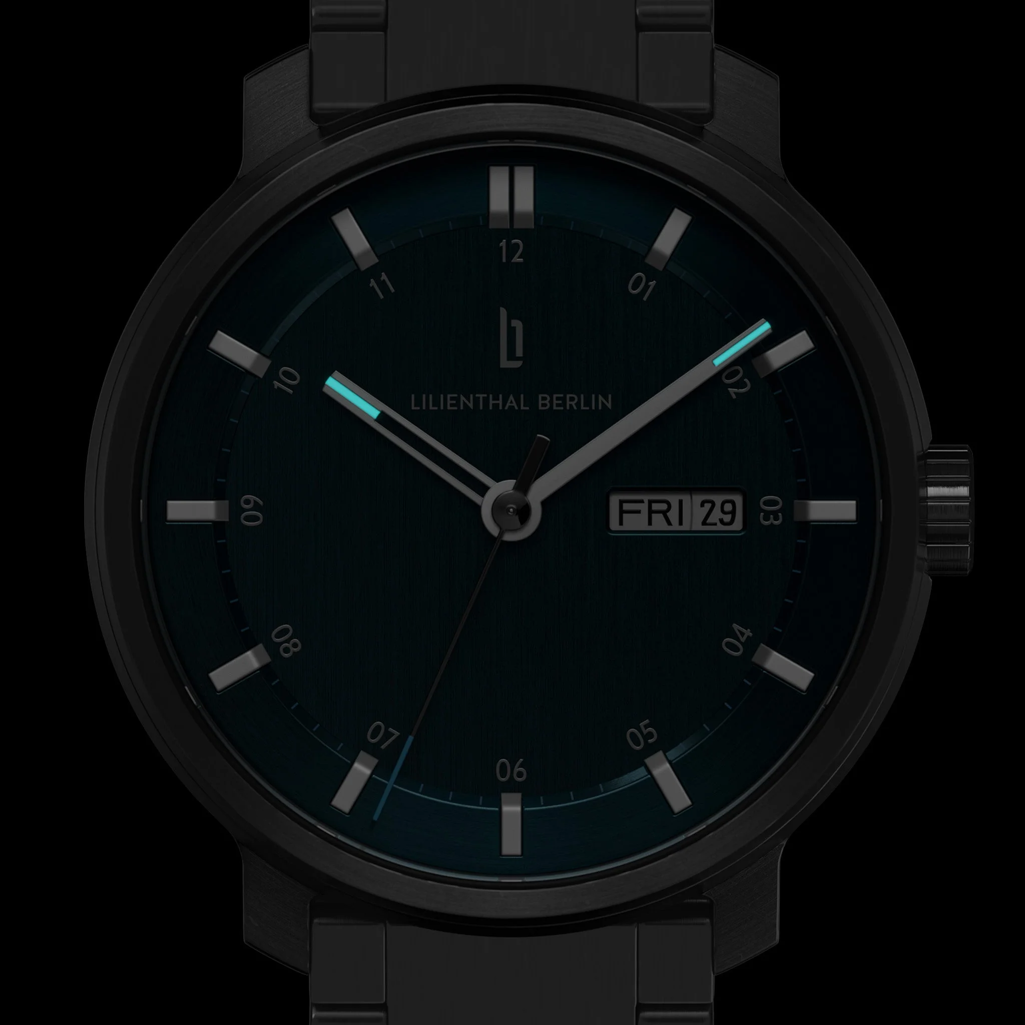 Neolux Day Date – Dark Silver Blue - Image 6