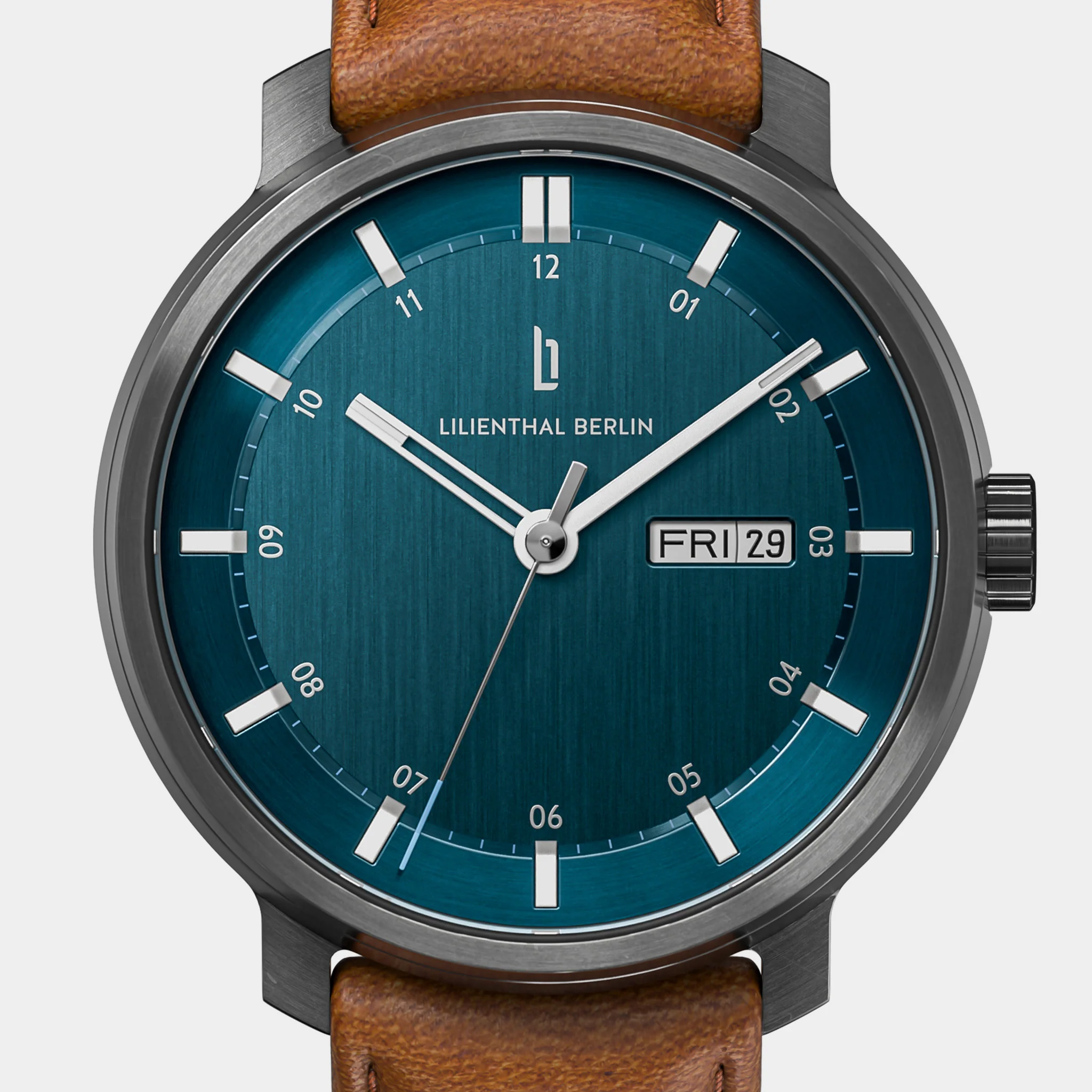 Neolux Day Date – Dark Silver Blue - Image 5
