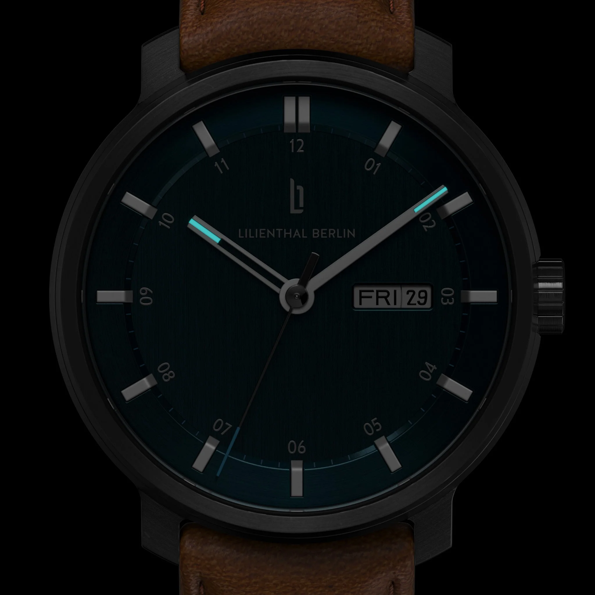 Neolux Day Date – Dark Silver Blue - Image 6