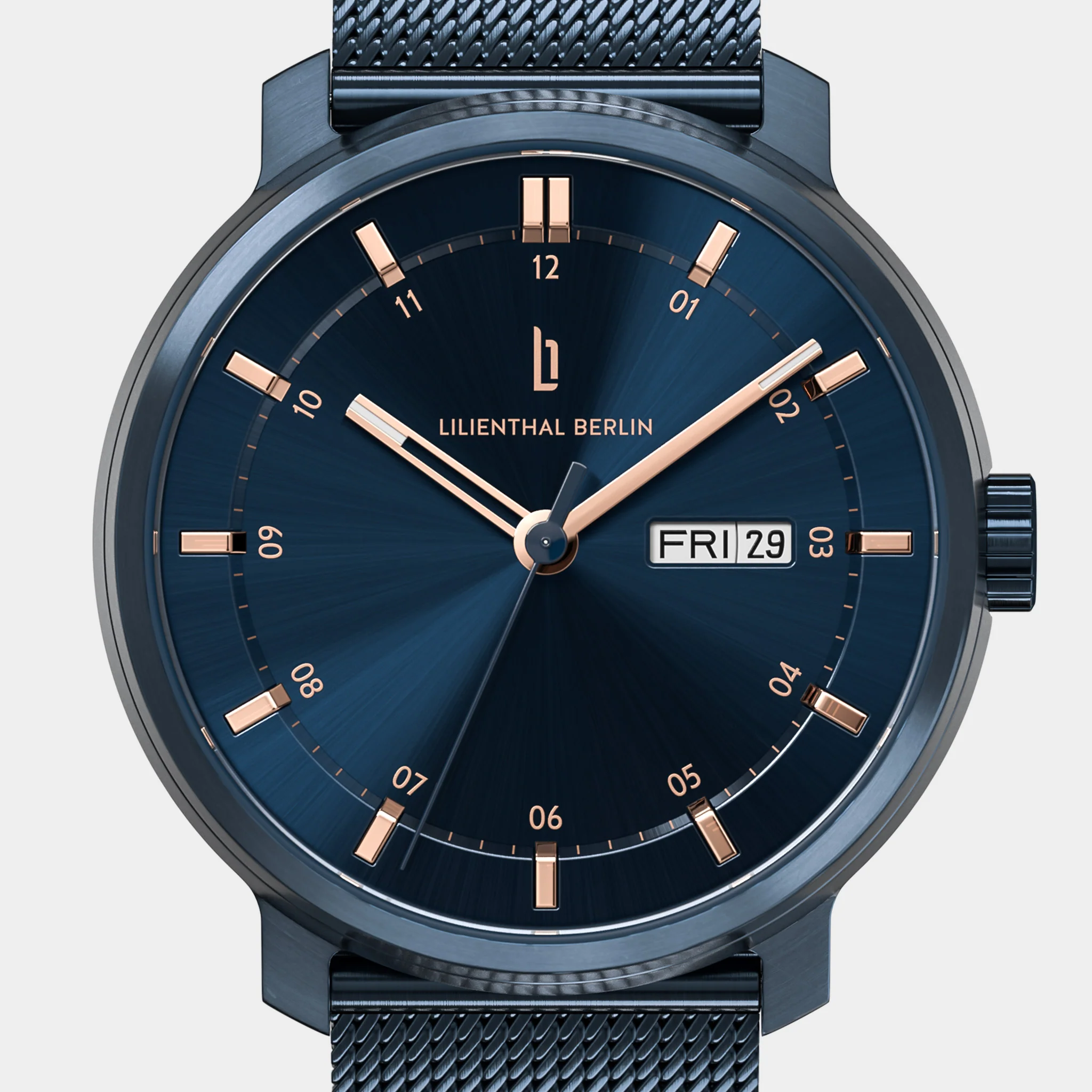 Neolux Day Date – Blue Rose Gold - Image 5