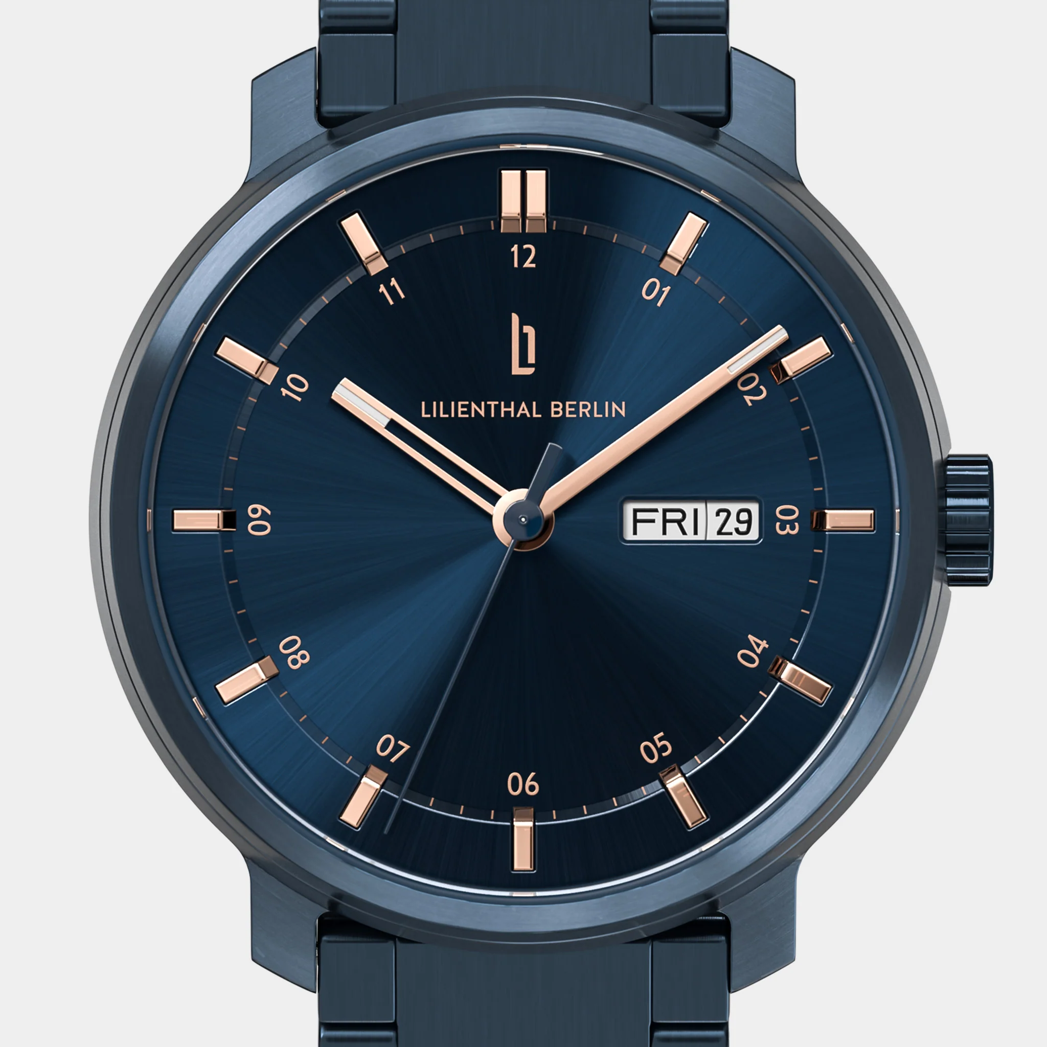 Neolux Day Date – Blue Rose Gold - Image 5
