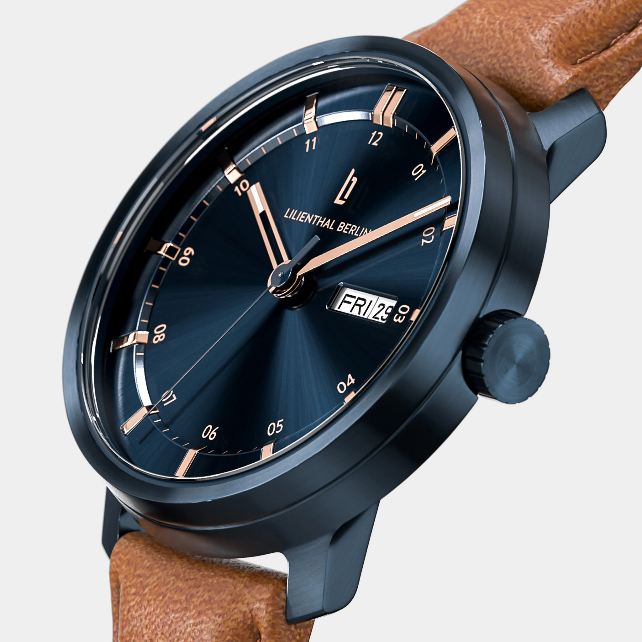 Neolux Day Date – Blue Rose Gold - Image 2