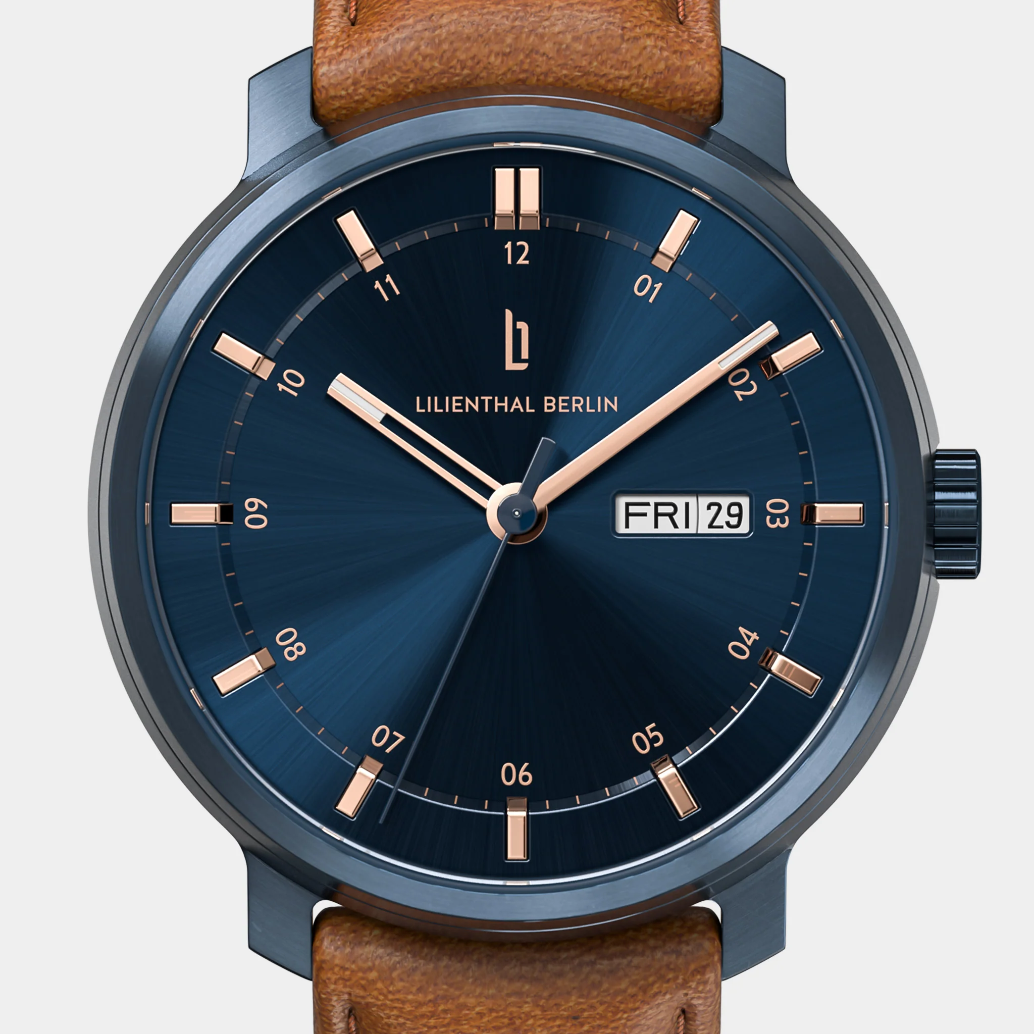 Neolux Day Date – Blue Rose Gold - Image 5