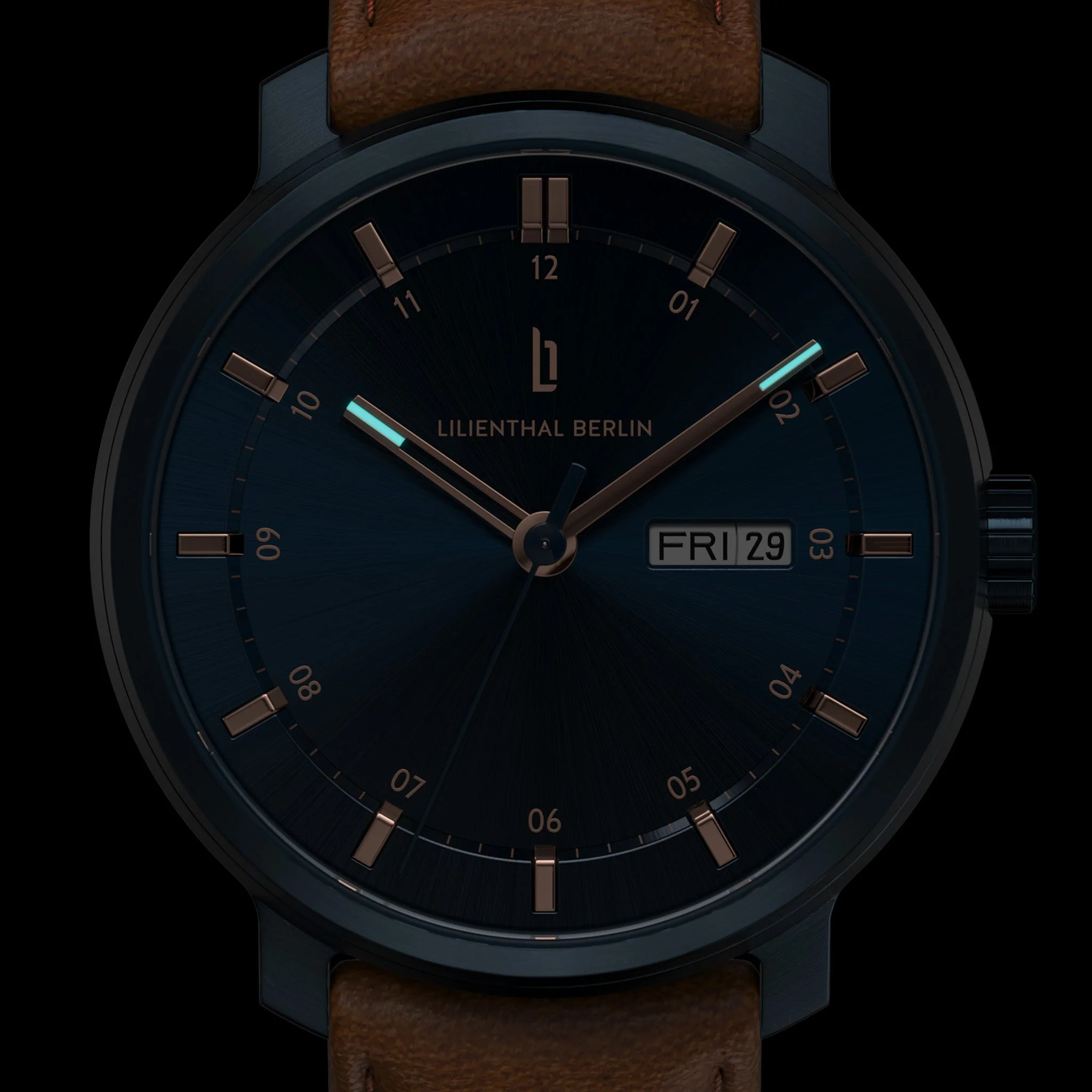 Neolux Day Date – Blue Rose Gold - Image 6