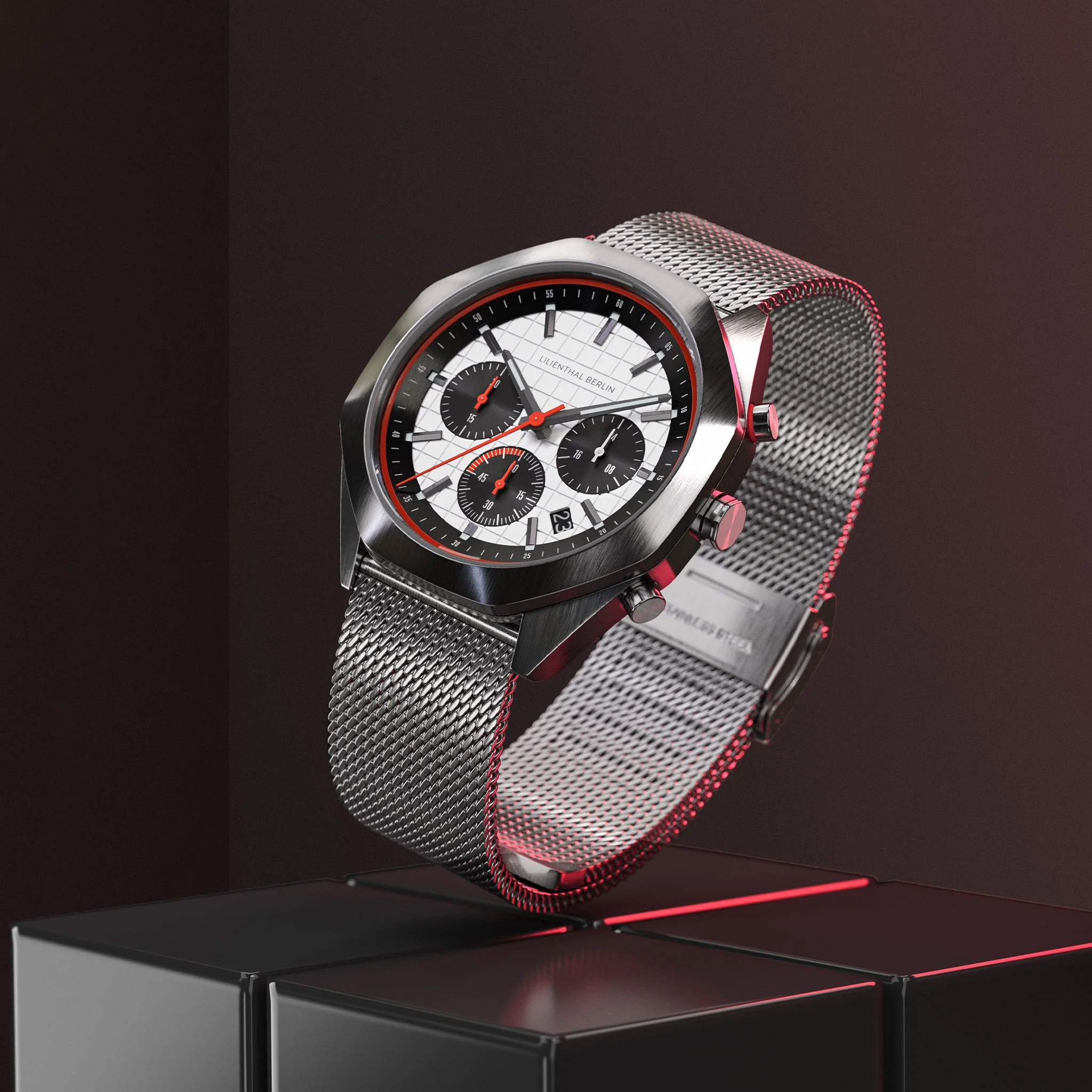 Octachrono – Silver Red - Image 2