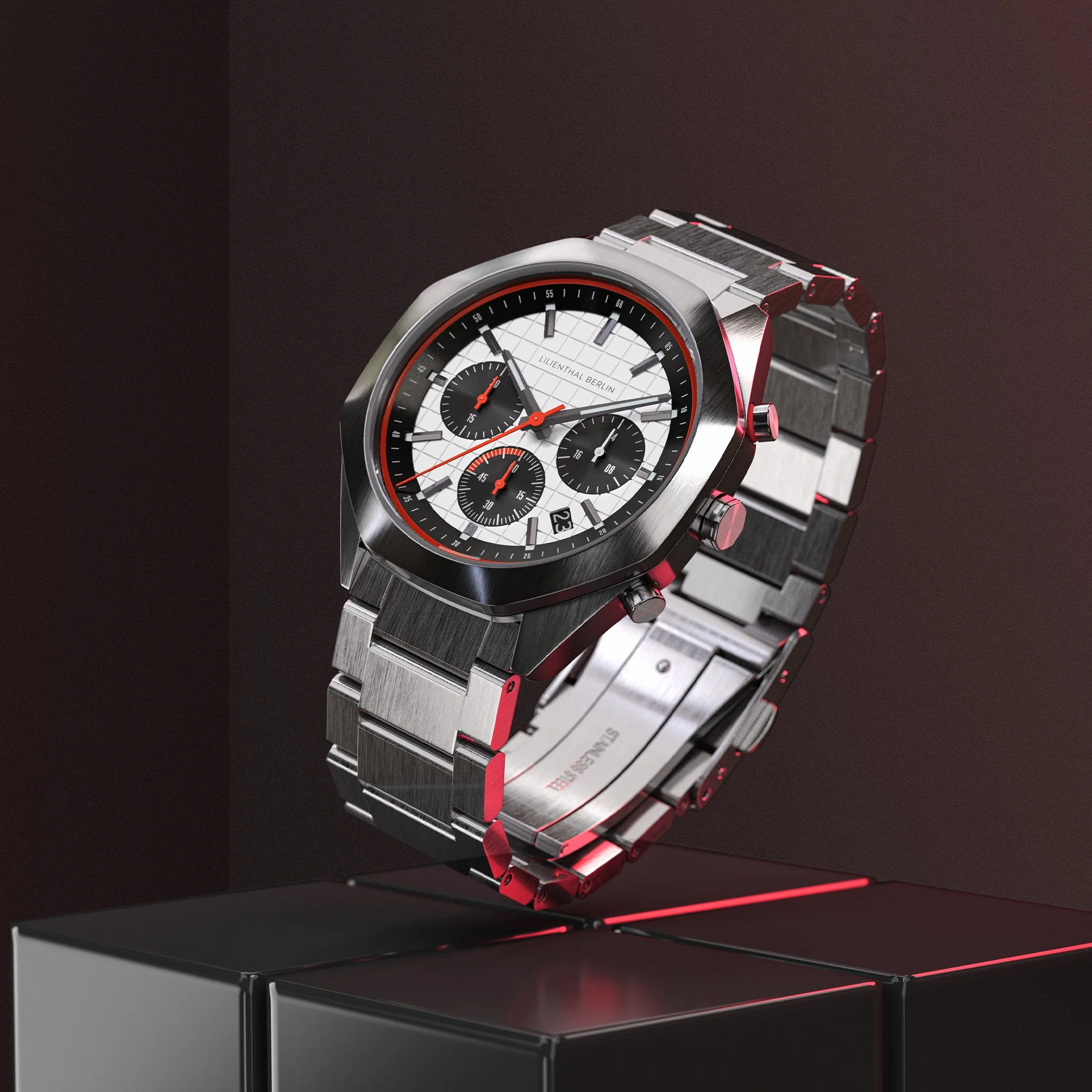 Octachrono – Silver Red - Image 2
