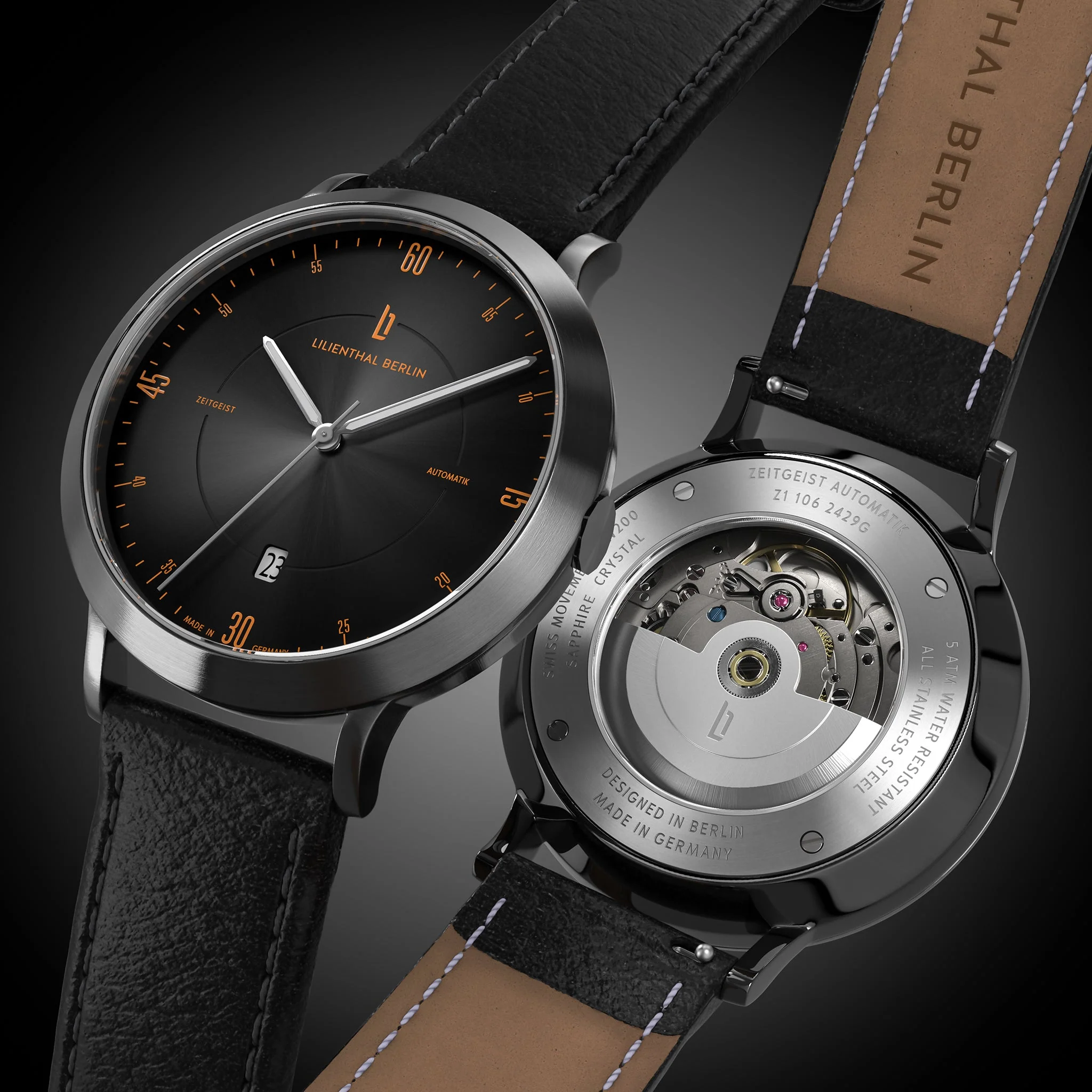 Zeitgeist Automatik – Dark Silver Orange - Image 2