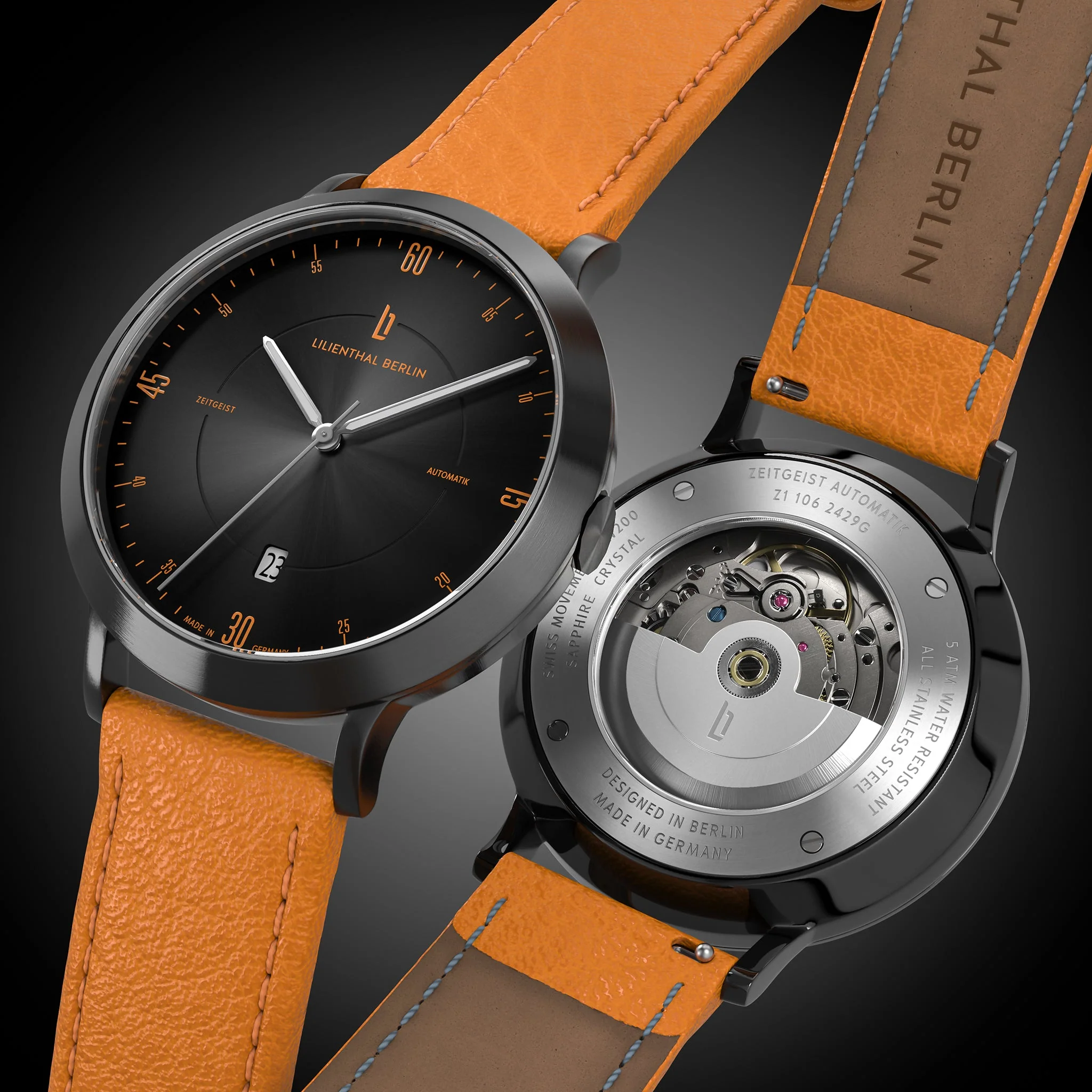 Zeitgeist Automatik – Dark Silver Orange - Image 2