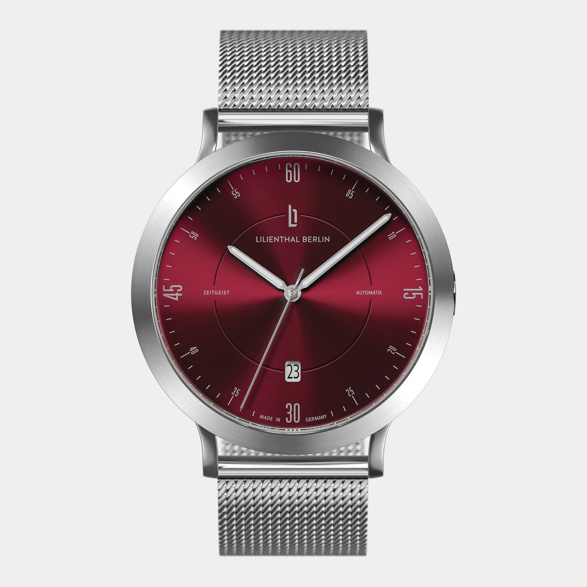 Zeitgeist Automatik – Silver Bordeaux